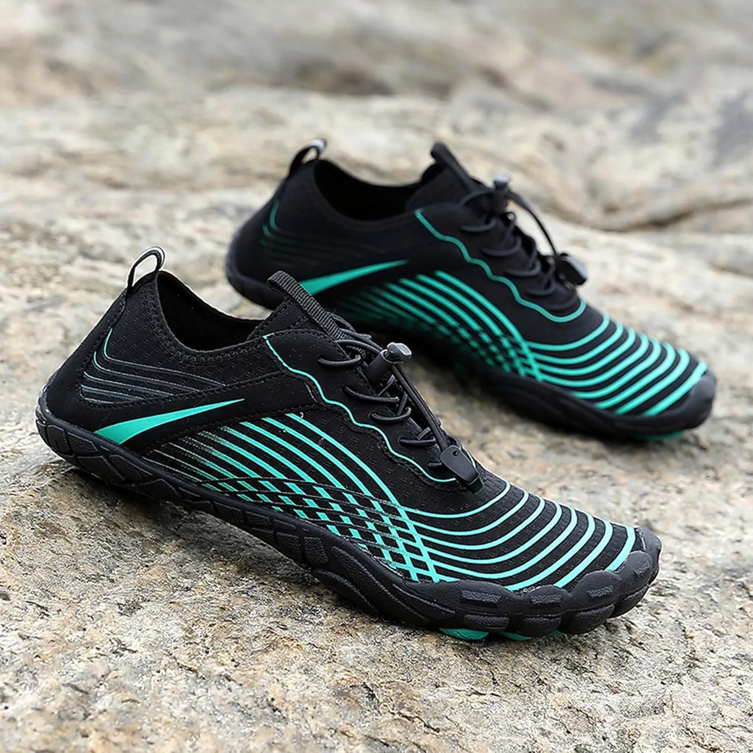 Mens Womens Sports Water Shoes, Lightweight Fast Drying Breathable Fabric, Adult Water Shoes for Indoor Fitness Training, Rock Climbing Training, Swimming, Diving or Beach Activities.