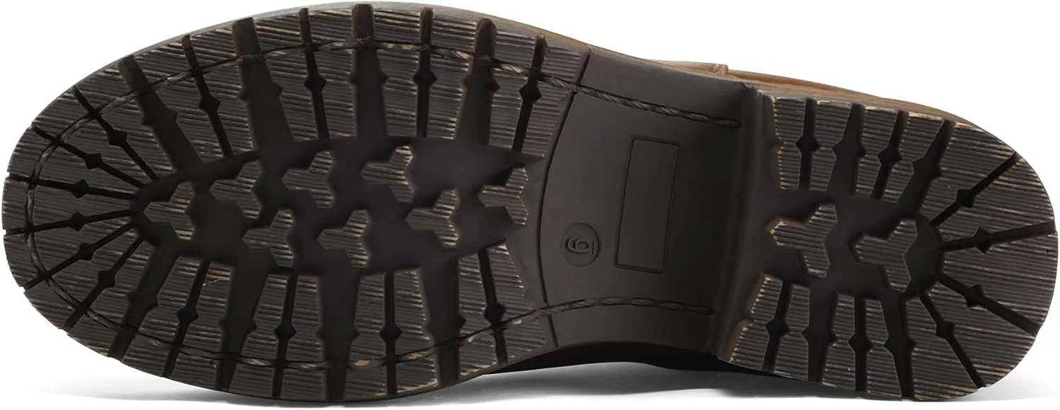 mysoft Women's Elastic Gore Lug Sole Chelsea Boots Slip On Platform Chunky Heel Ankle Booties