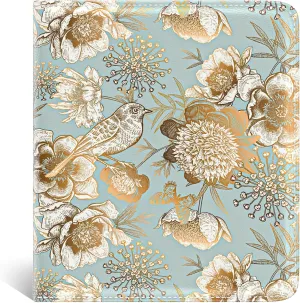 Nipichsha Womens Wallet, Small Slim RFID Credit Card Holder Wallet for Women, Leather Compact Bifold Purse with Zipper Coin Pocket, Cute Ladies Purse with ID Window, Blooming Flowers