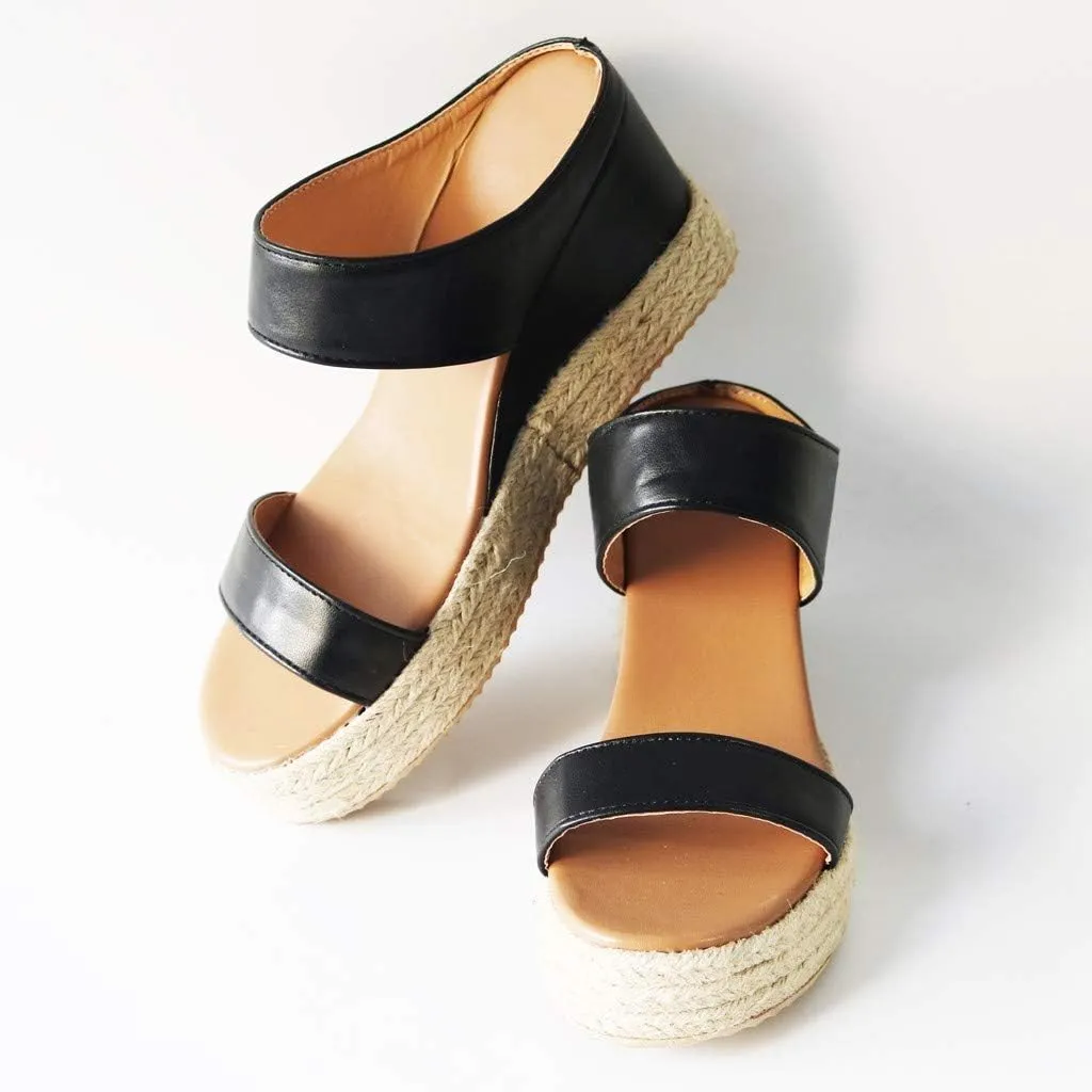 Orthopedic Wide Sandals for Women 2025 Arch Support Flat Wedge Sandals Walking Women Open Toe Casual Dressy Summer Platform Sandal Comfort Mid Heels Espadrilles Slip on Shoes for Beach,Work