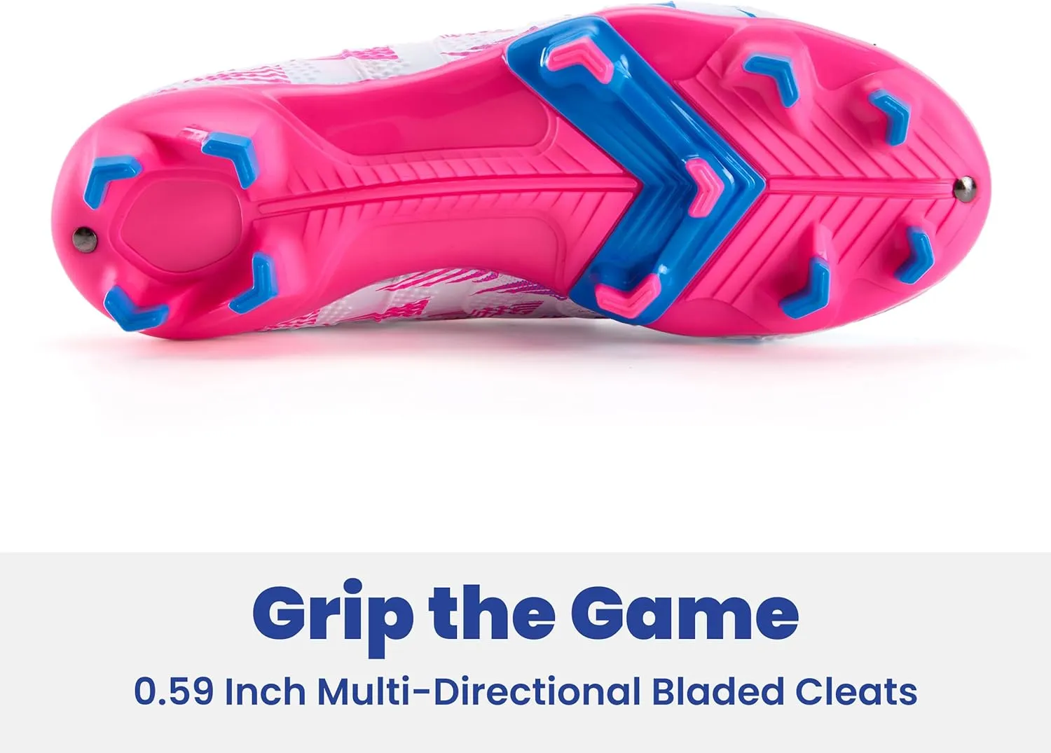 PATPAT Kids Soccer Cleats ?C High Top Outdoor Firm Ground and Turf Football Training Shoes for Little Big Boys and Girls, Sizes 10-6