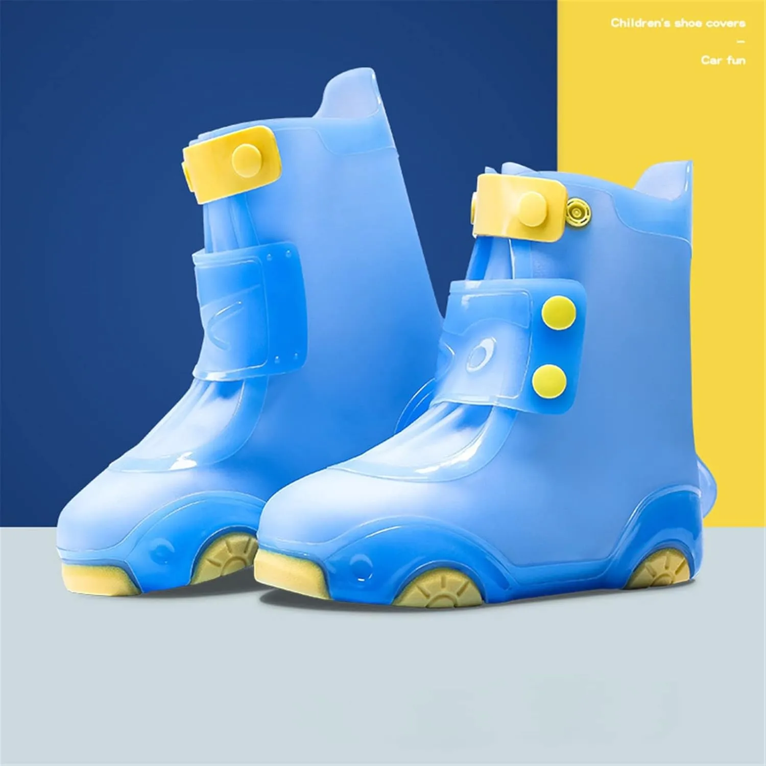 Rain Shoe | Rain Boots Shoe for Boys and Girls | Reusable Galoshes Overshoes Boys Boots Size 13