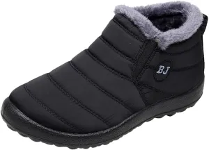 SBGMoSJ Slip on Winter Boots for Women Ankle Booties Womens Winter Hiking Boots Waterproof Insulated Women's Winter Boots Wide Calf Women Boots Winter Shoes Botas De Invierno Para Mujeres