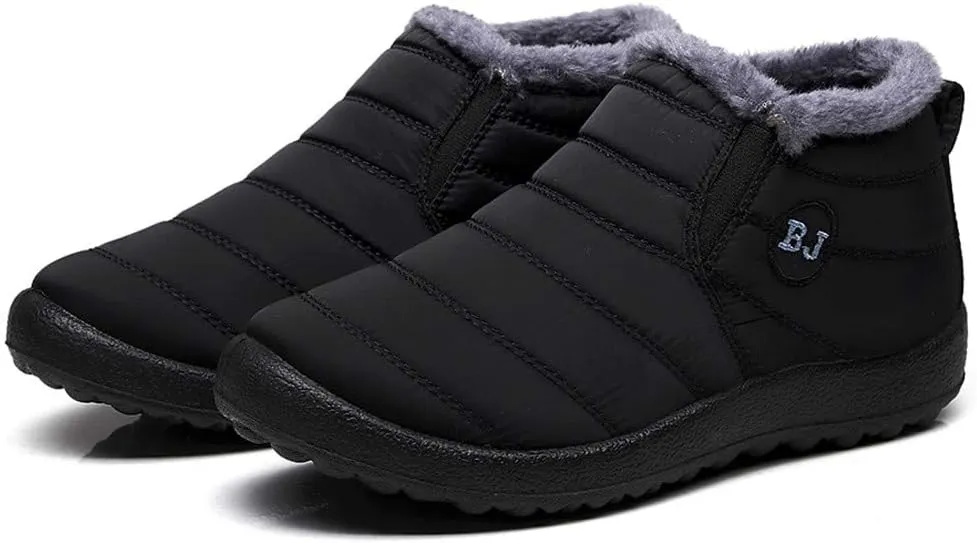SBGMoSJ Slip on Winter Boots for Women Ankle Booties Womens Winter Hiking Boots Waterproof Insulated Women's Winter Boots Wide Calf Women Boots Winter Shoes Botas De Invierno Para Mujeres