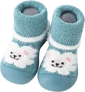 Shoes for Girls,Infant Shoes Sock Shoes Anti-Slip Fuzzy Slipper Soft Indoor Boys Shoes 0-3 Years
