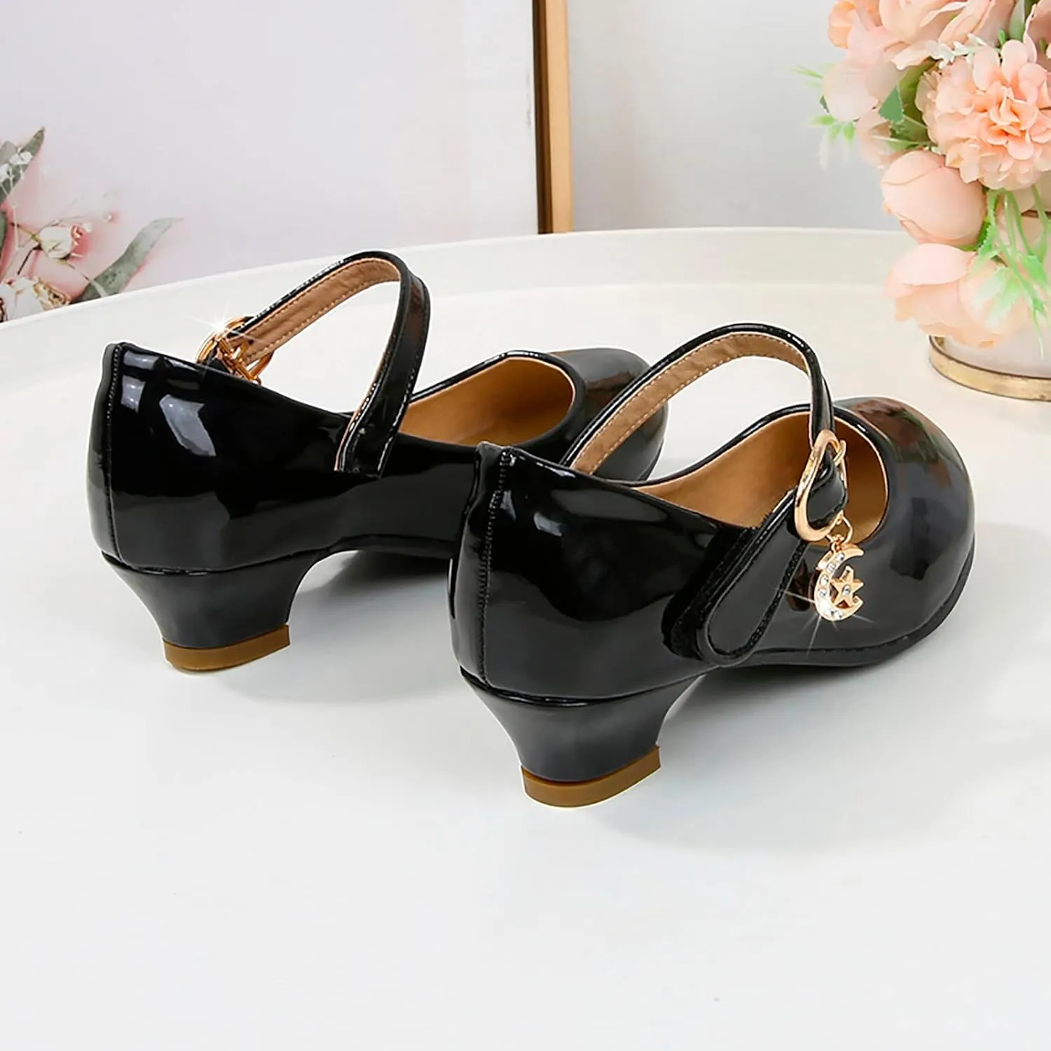 Shoes for Kids,Girls High Heeled Princess Shoes Leather School Students Shoes Children Dress Shoes Cute Shoes Gift