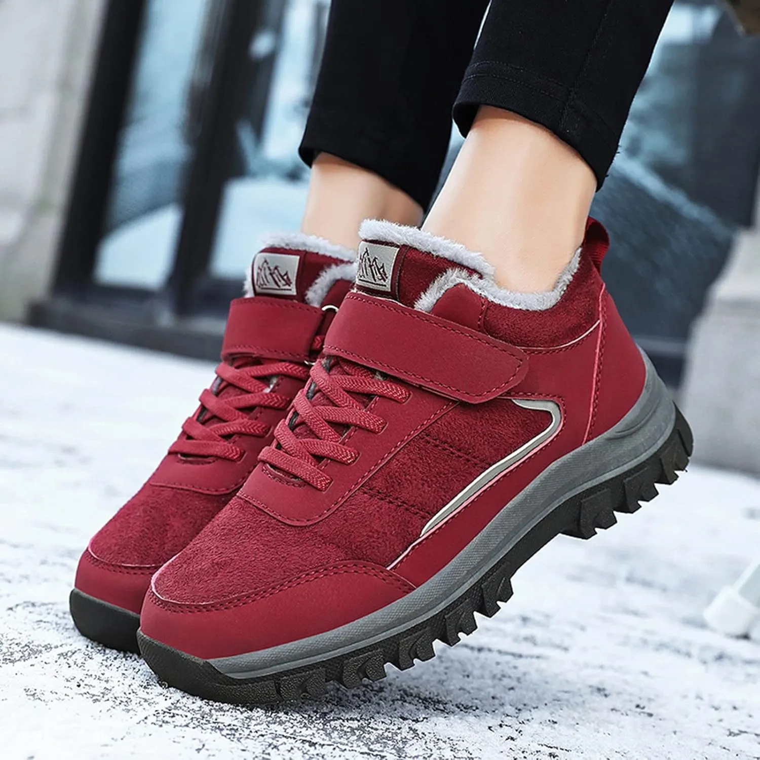 Size 12 Wide Women's Snow Boots Snow Boot Women Cute Boots Winter Waterproof Man Womens Snow Shoes for Walking Tall Winter Boots for Women 2023 Leather