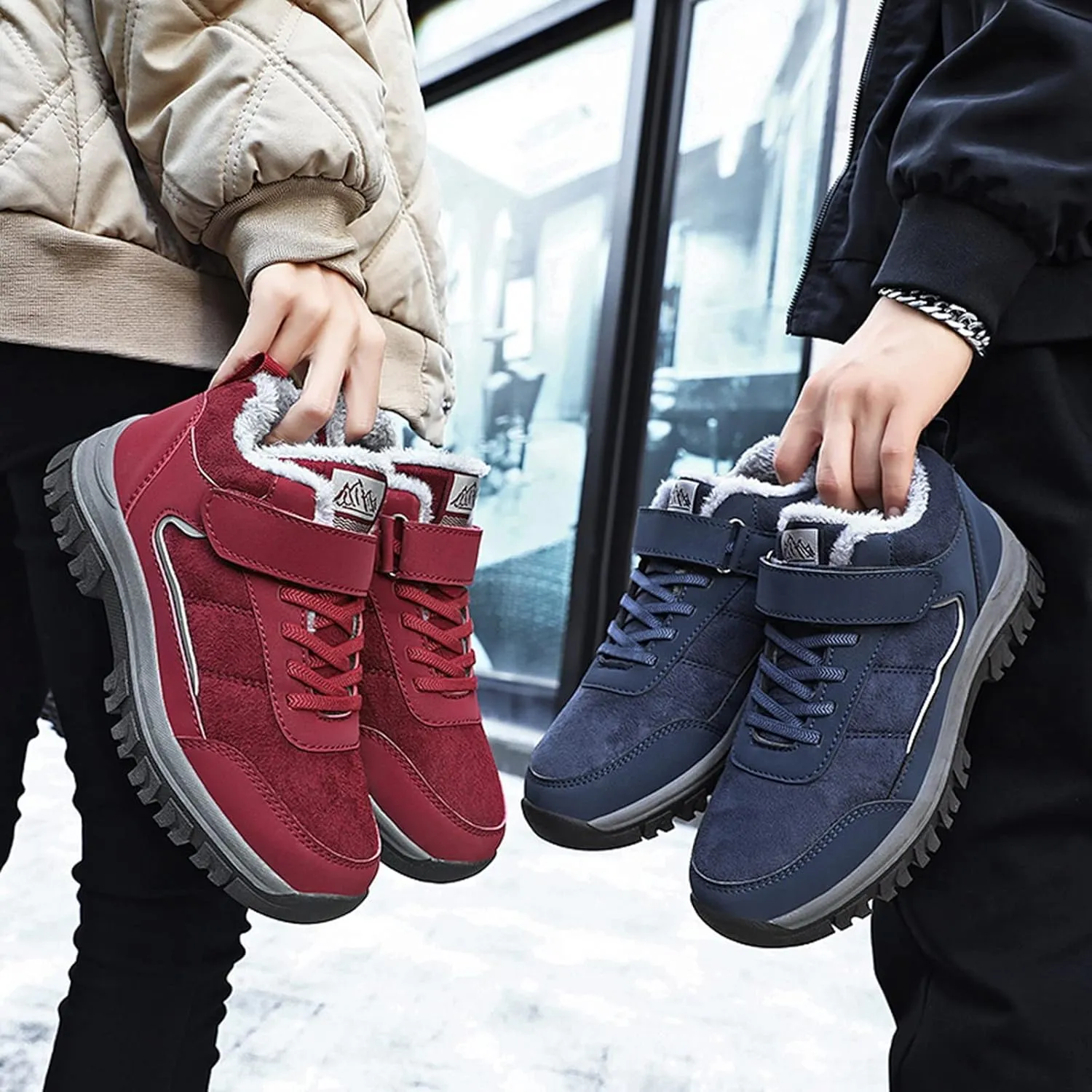 Size 12 Wide Women's Snow Boots Snow Boot Women Cute Boots Winter Waterproof Man Womens Snow Shoes for Walking Tall Winter Boots for Women 2023 Leather