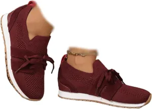 Slip On Sneakers Women Arch Support Walking Running Shoes Breathable Lightweight Athletic Gym Workout Tennis Shoes