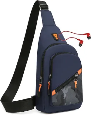 Small Crossbody Sling Backpack Sling Chest BagAdjustable Cross Body Bag Chest Shoulder Bag Daypack Fanny Pack for Travel Hiking