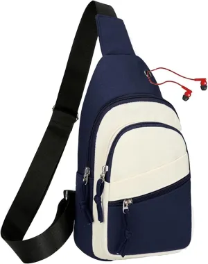 Small Crossbody Sling Backpack Sling Chest BagAdjustable Cross Body Bag Chest Shoulder Bag Daypack Fanny Pack for Travel Hiking