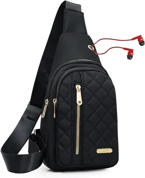 Small Crossbody Sling Backpack Sling Chest BagAdjustable Cross Body Bag Chest Shoulder Bag Daypack Fanny Pack for Travel Hiking