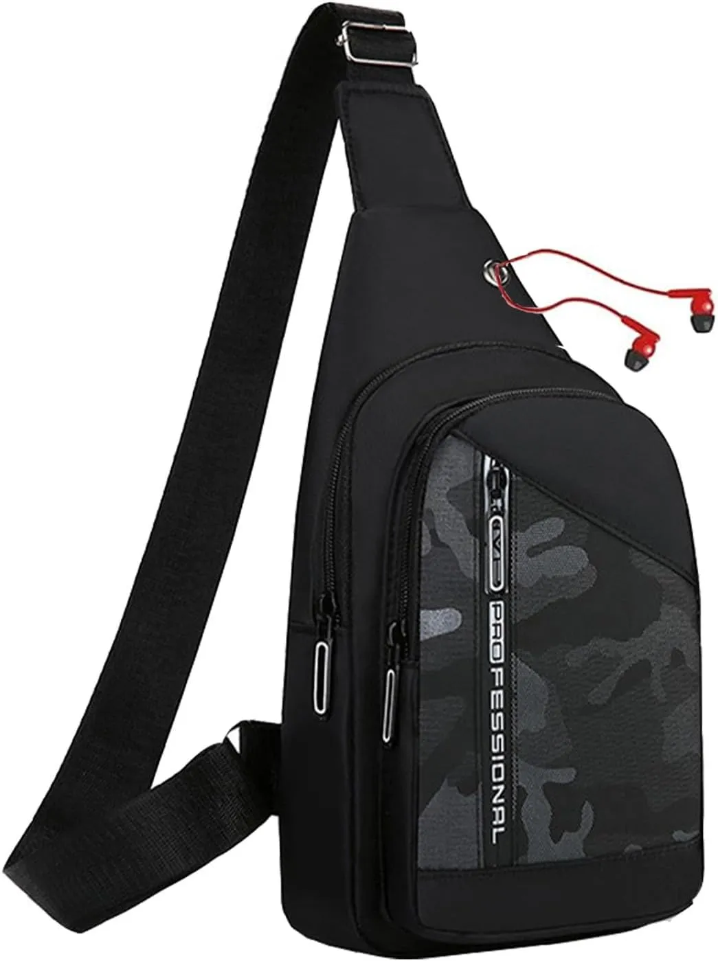 Small Crossbody Sling Backpack Sling Chest BagAdjustable Cross Body Bag Chest Shoulder Bag Daypack Fanny Pack for Travel Hiking
