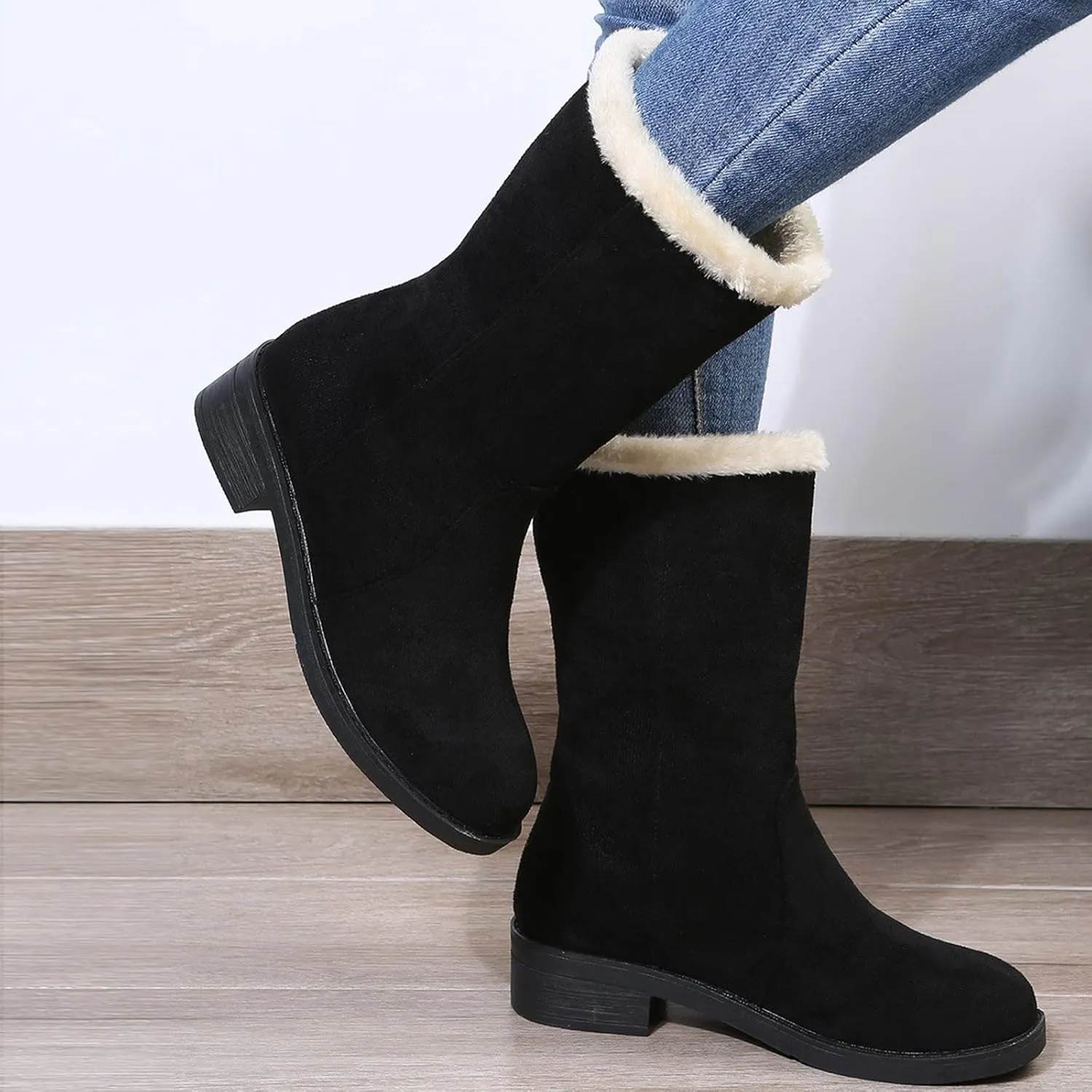 Snow Boots for Women Short Waterproof Winter Boots for Woman Women's Snow Boots Size 12 Tall Winter Boots for Women Wide Calf Botas De Vestir Para Invierno Mujeres