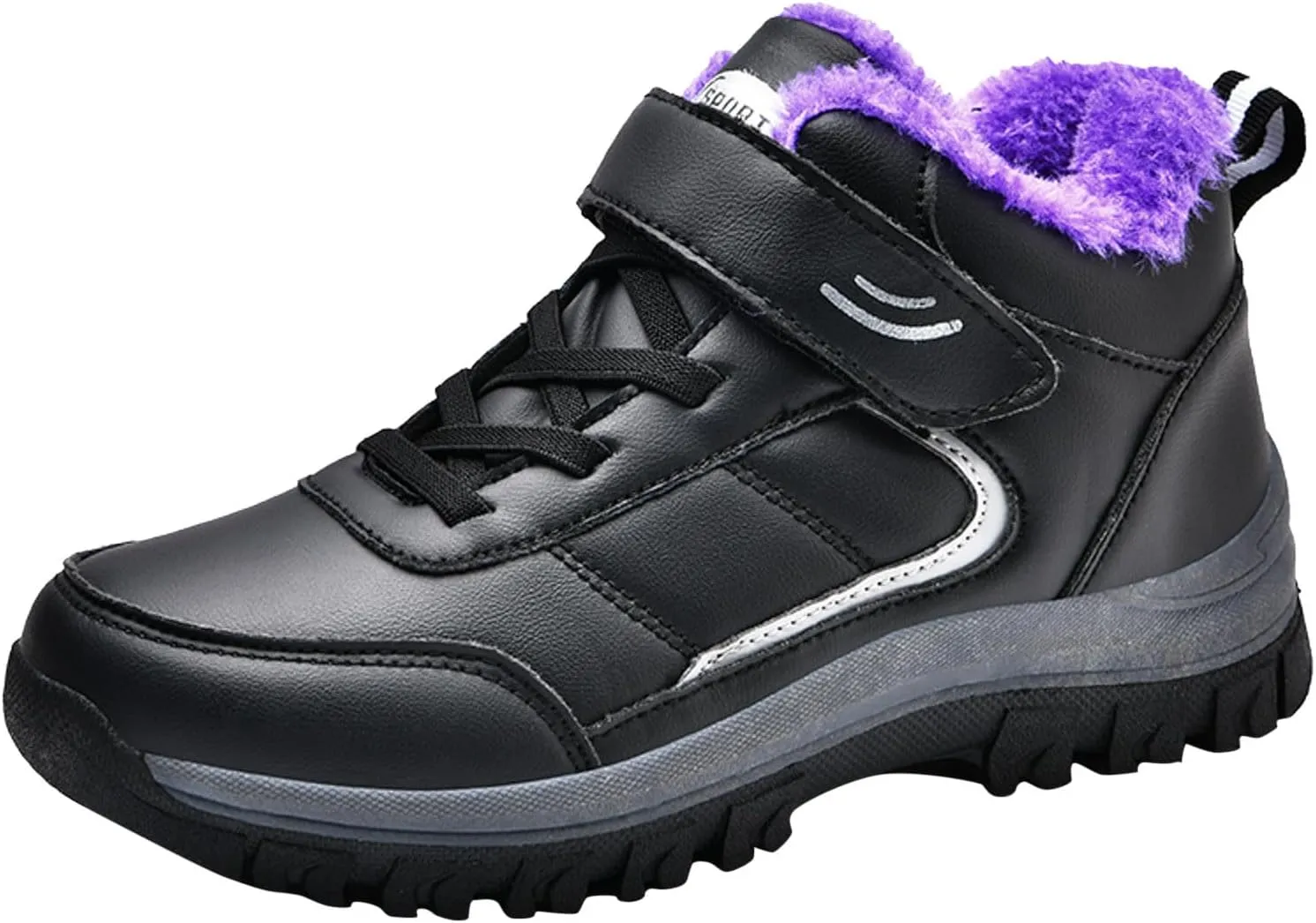 Snow Boots for Women Waterproof Winter Boots Lace Up Non Slip Fur Lined Booties Winter Casual Slip on Ankle Boots Comfortable Winter Shoes Trekking Hiking Boots