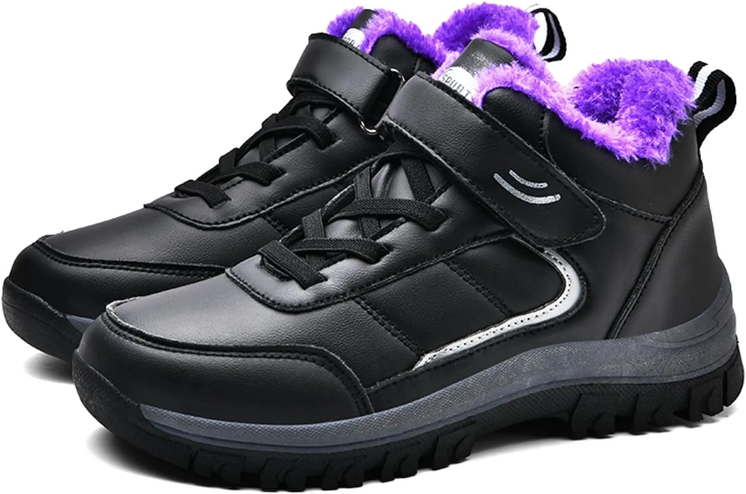 Snow Boots for Women Waterproof Winter Boots Lace Up Non Slip Fur Lined Booties Winter Casual Slip on Ankle Boots Comfortable Winter Shoes Trekking Hiking Boots