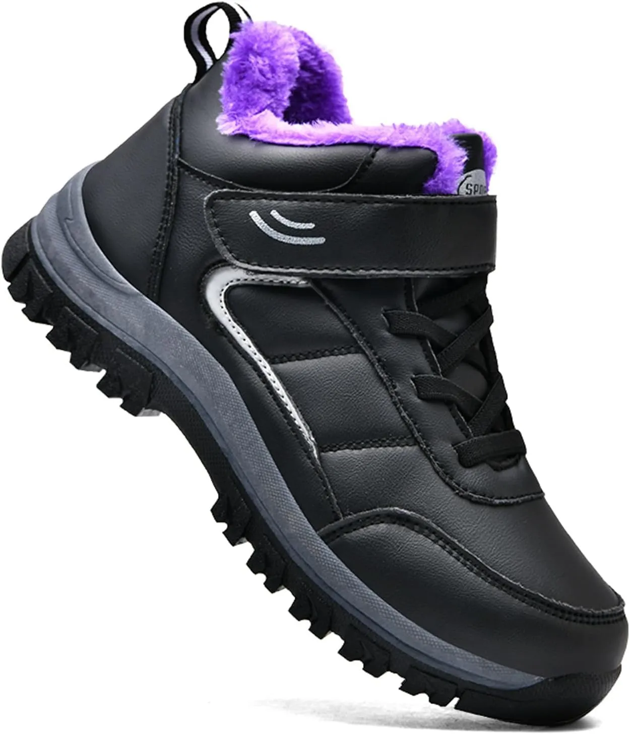 Snow Boots for Women Waterproof Winter Boots Lace Up Non Slip Fur Lined Booties Winter Casual Slip on Ankle Boots Comfortable Winter Shoes Trekking Hiking Boots