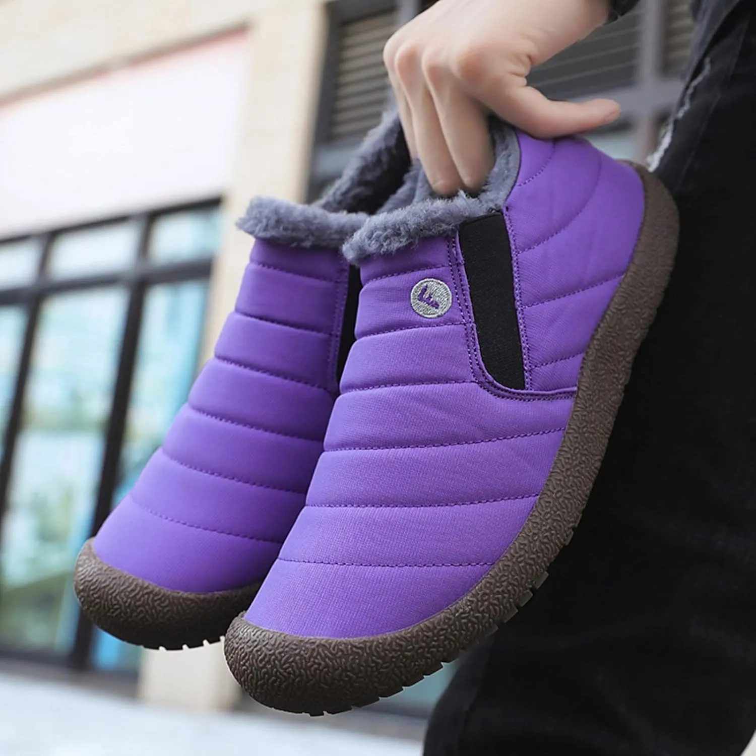 Snow Hiking Boots for Women Waterproof Non Slip Winter Boots Women Waterproof Insulated Womens Wide Snow Boots Women's Winter Booties Wide Width Snow Boots Wide Width