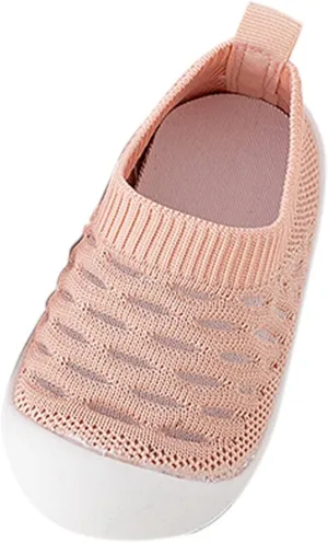 Sock Shoes Toddler Infant Shoes Mesh Slip On Socks Shoes Soft Sole Non Slip Wear Out Toddler Floor Black Shoes B