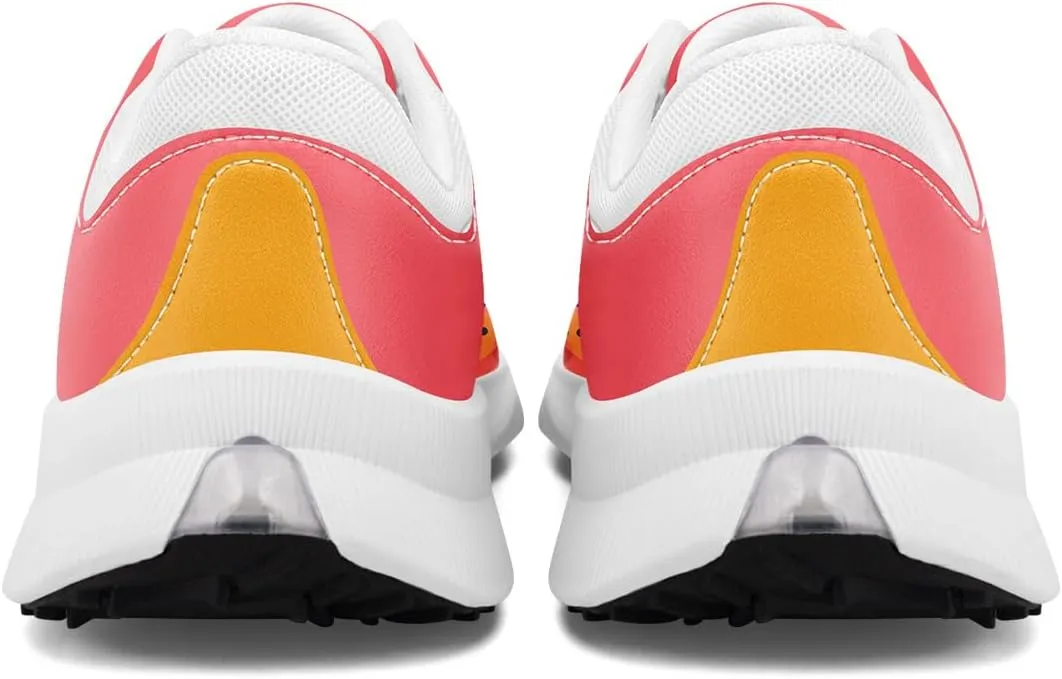 Spikeless Golf Shoes for Men, Women's Breathable Abstract Art Non-Slip Sports Walking Shoes with Air-Outer Golf Sneakers