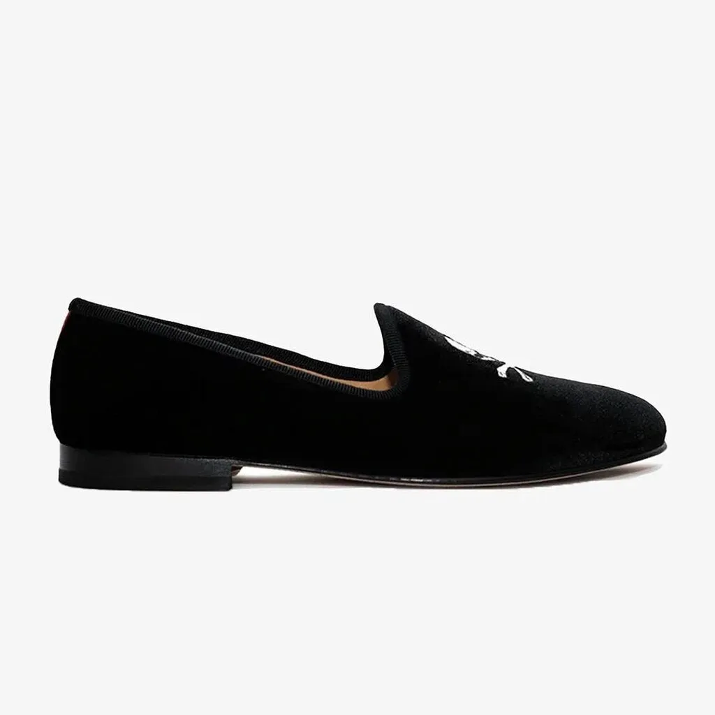 Stubbs & Wooton Velvet Loafers Size 9