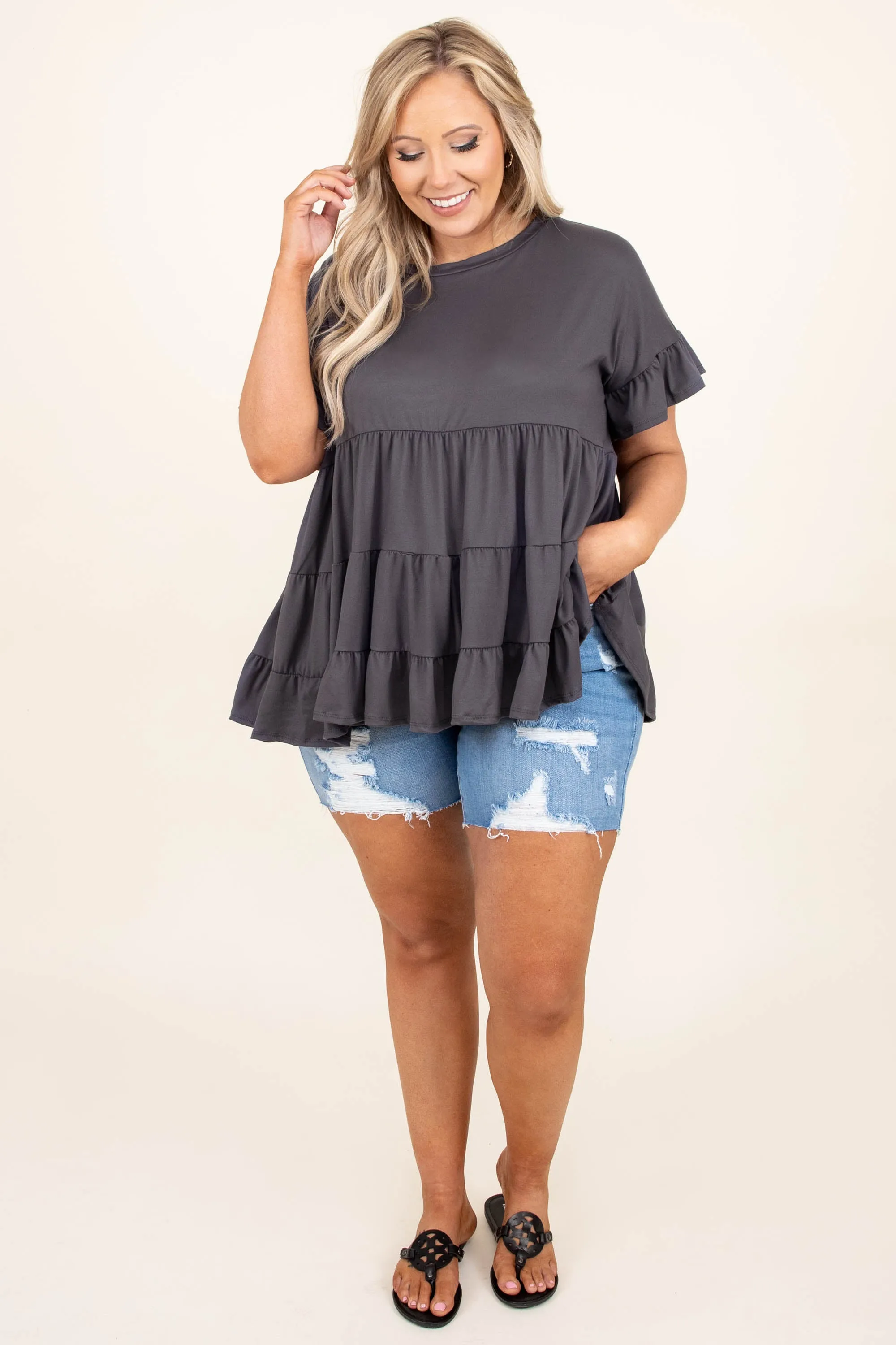 Summertime Breeze Shorts, Light Wash