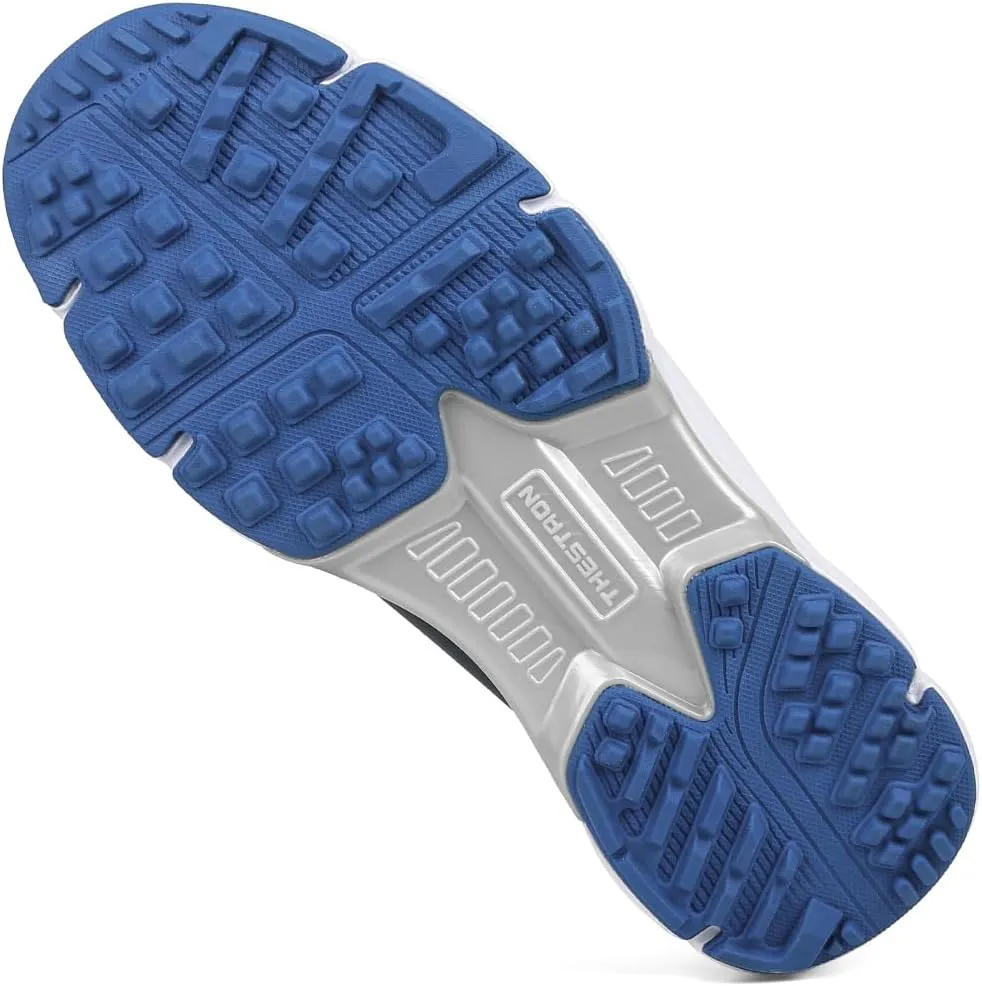 THESTRON Men Waterproof Golf Shoes Zipper Golf Shoes Professional Spikeless Golf Sneakers Male Golf Sports Walking Shoes Comfortable Golf Footwears for Men