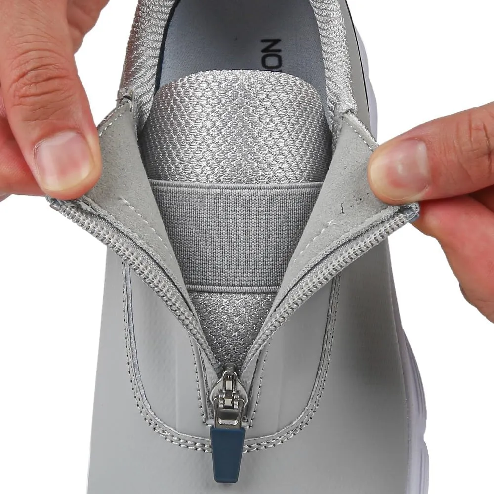 THESTRON Men Waterproof Golf Shoes Zipper Golf Shoes Professional Spikeless Golf Sneakers Male Golf Sports Walking Shoes Comfortable Golf Footwears for Men