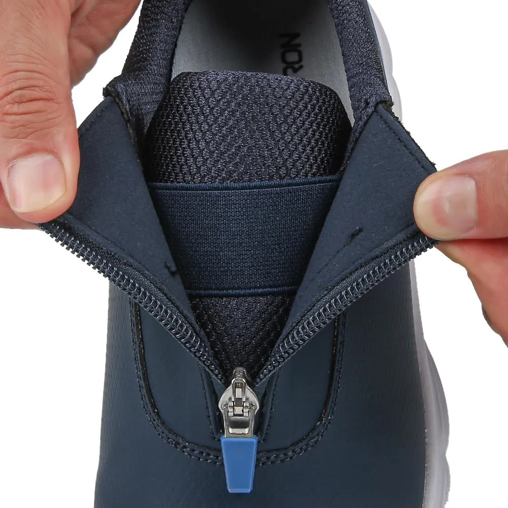 THESTRON Men Waterproof Golf Shoes Zipper Golf Shoes Professional Spikeless Golf Sneakers Male Golf Sports Walking Shoes Comfortable Golf Footwears for Men