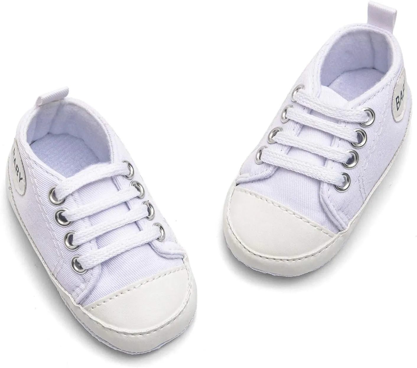 Toddler Boys Girls Canvas Sneakers Mesh Surface Flat Bottom Lace-up Sport Shoes Baby Print Outdoor Shoes