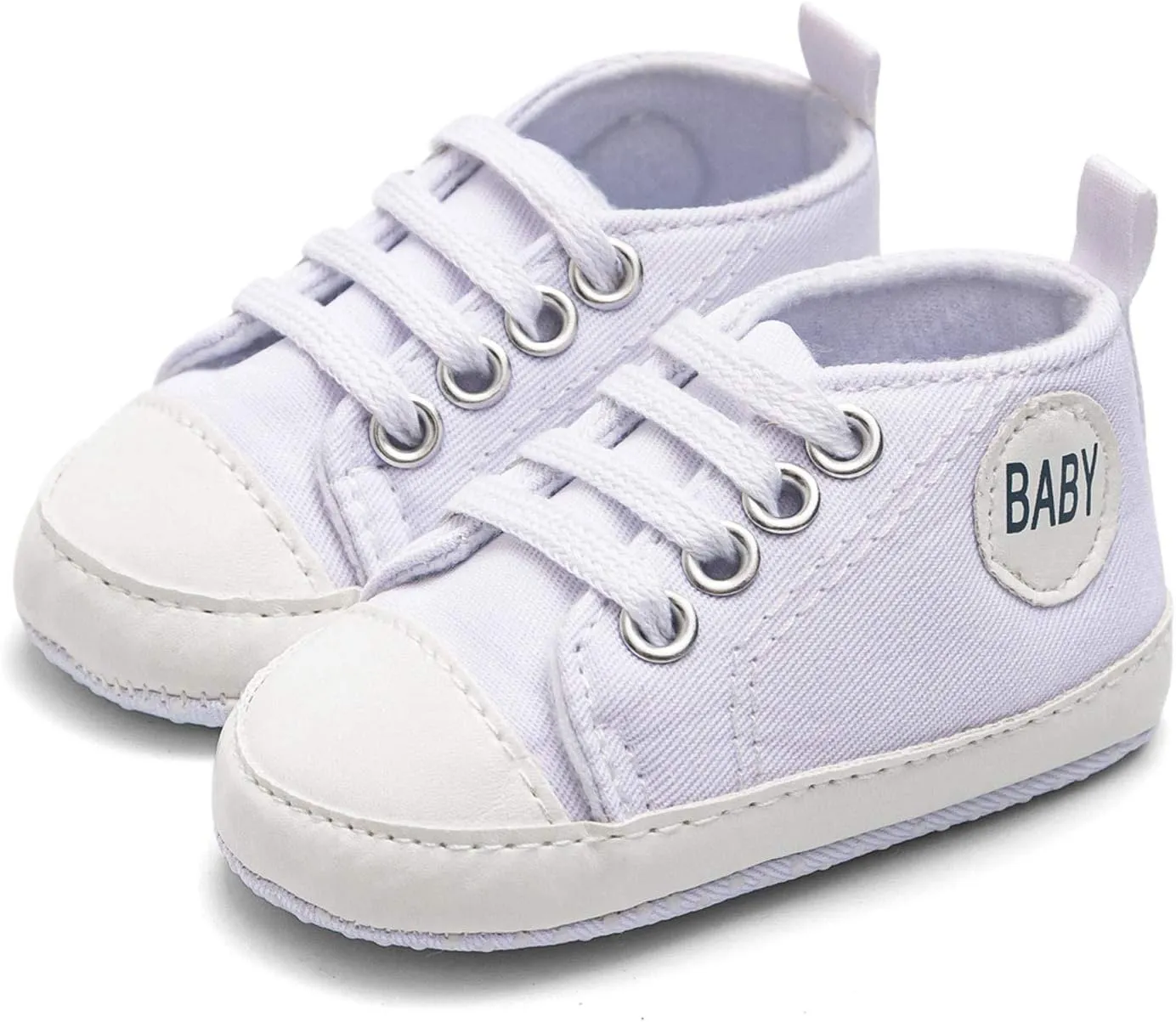 Toddler Boys Girls Canvas Sneakers Mesh Surface Flat Bottom Lace-up Sport Shoes Baby Print Outdoor Shoes