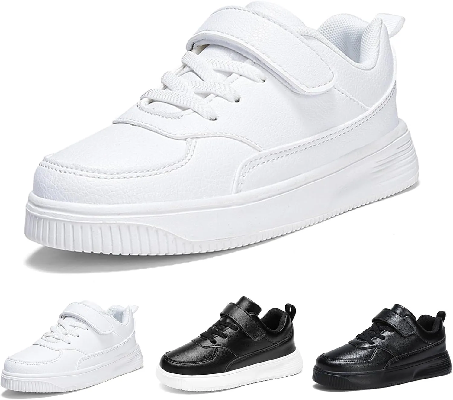 Toddler Sneakers for Girls Boys Low Top Slip On Kids Canvas Casual Shoes,Fashion Sports Sneakers, Low Top Adjustable Strap Canvas Shoes for Kids