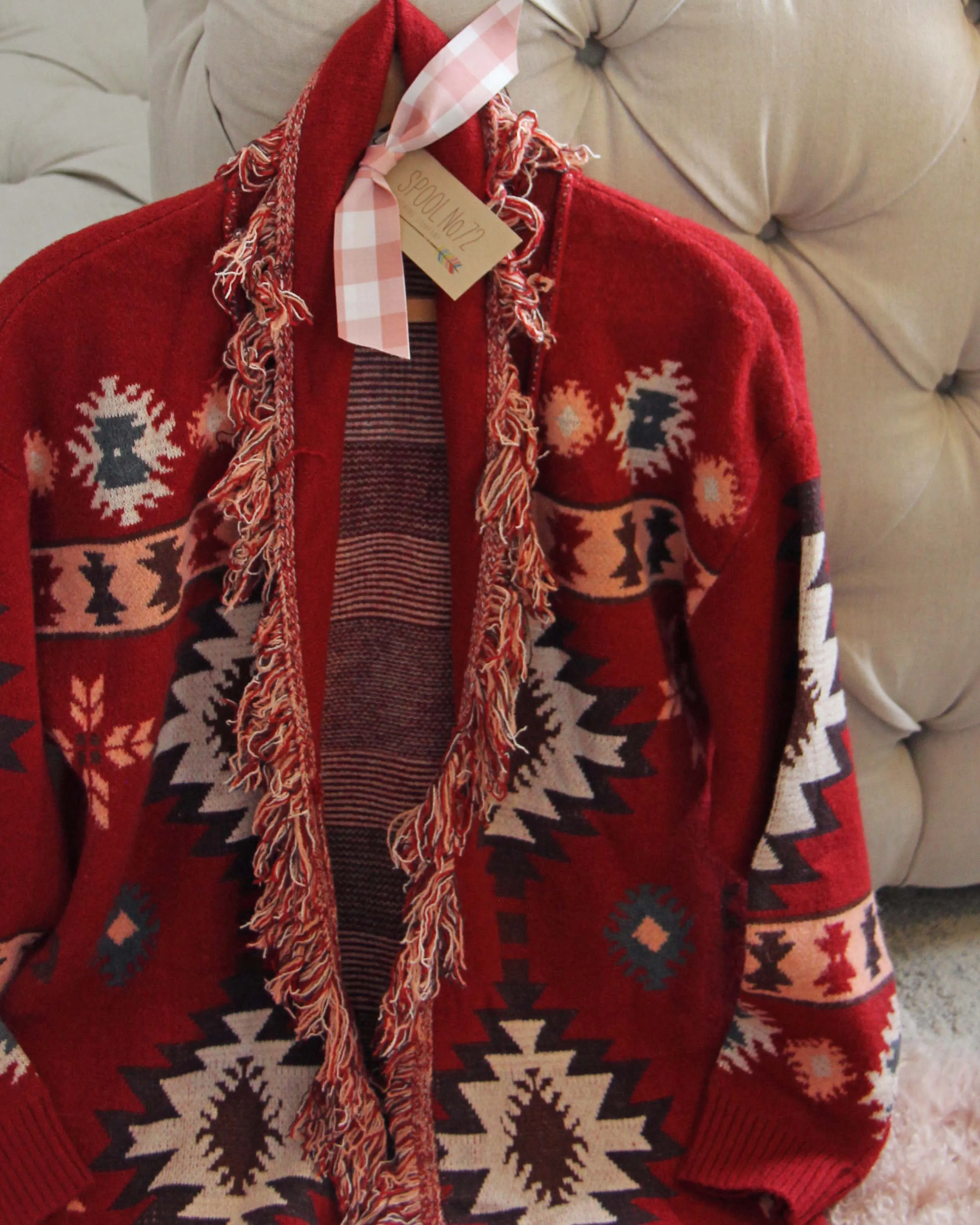 Velvet Moon Blanket Sweater in Desert Rock