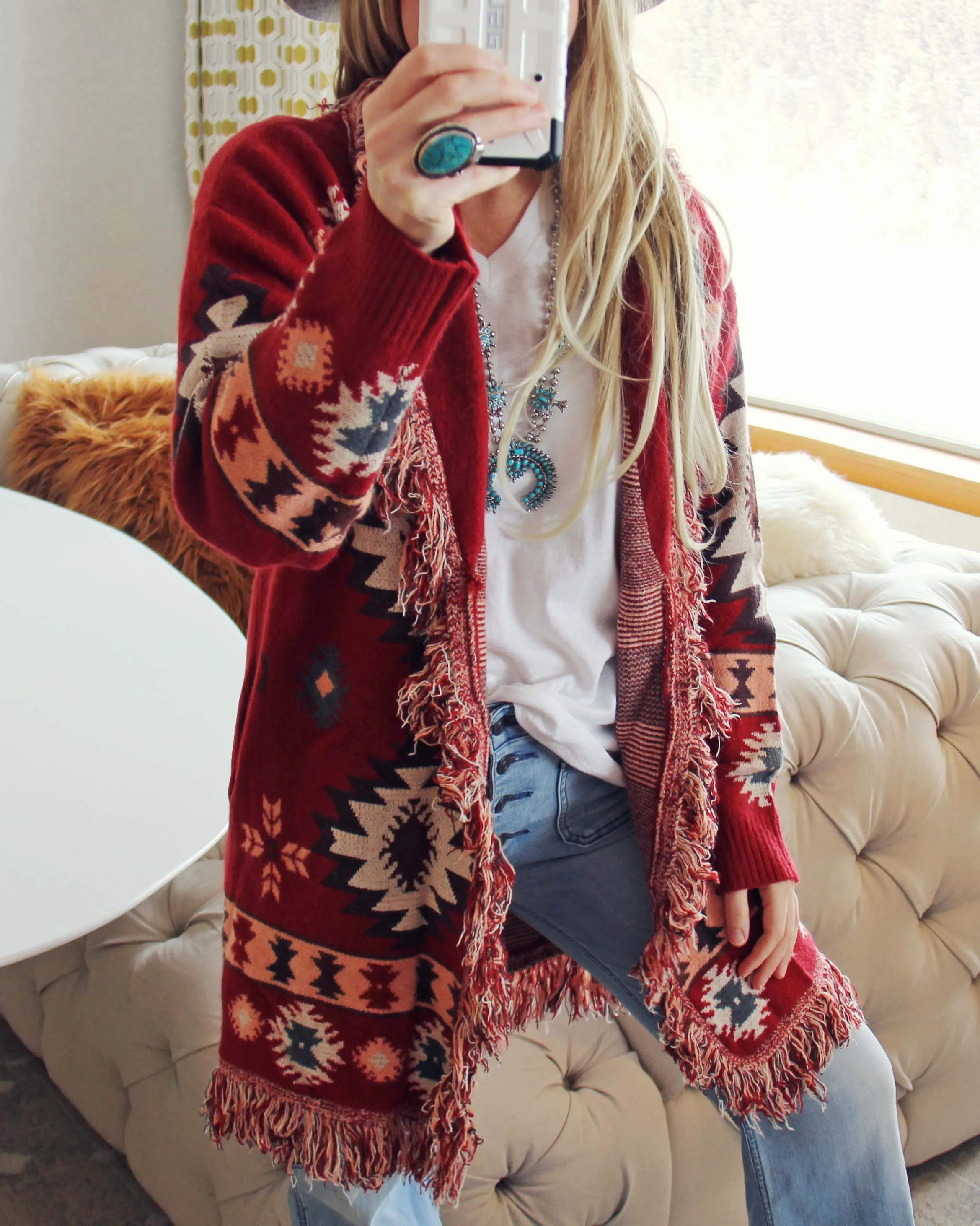 Velvet Moon Blanket Sweater in Desert Rock