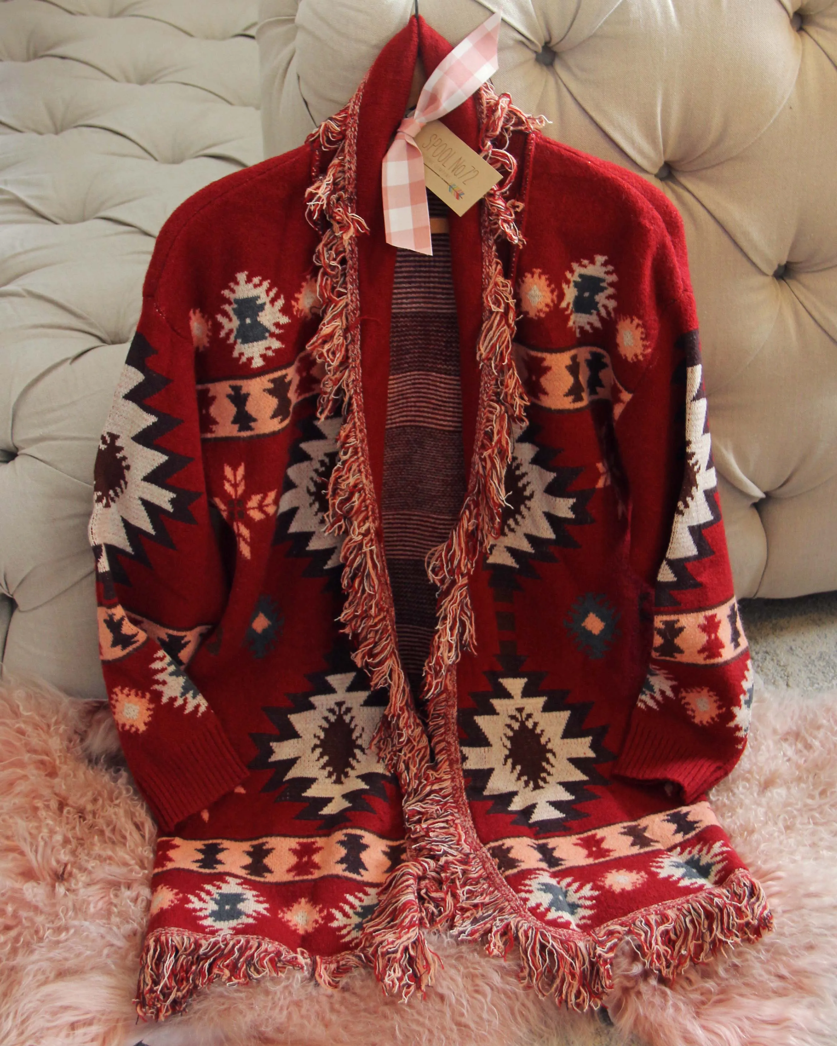Velvet Moon Blanket Sweater in Desert Rock