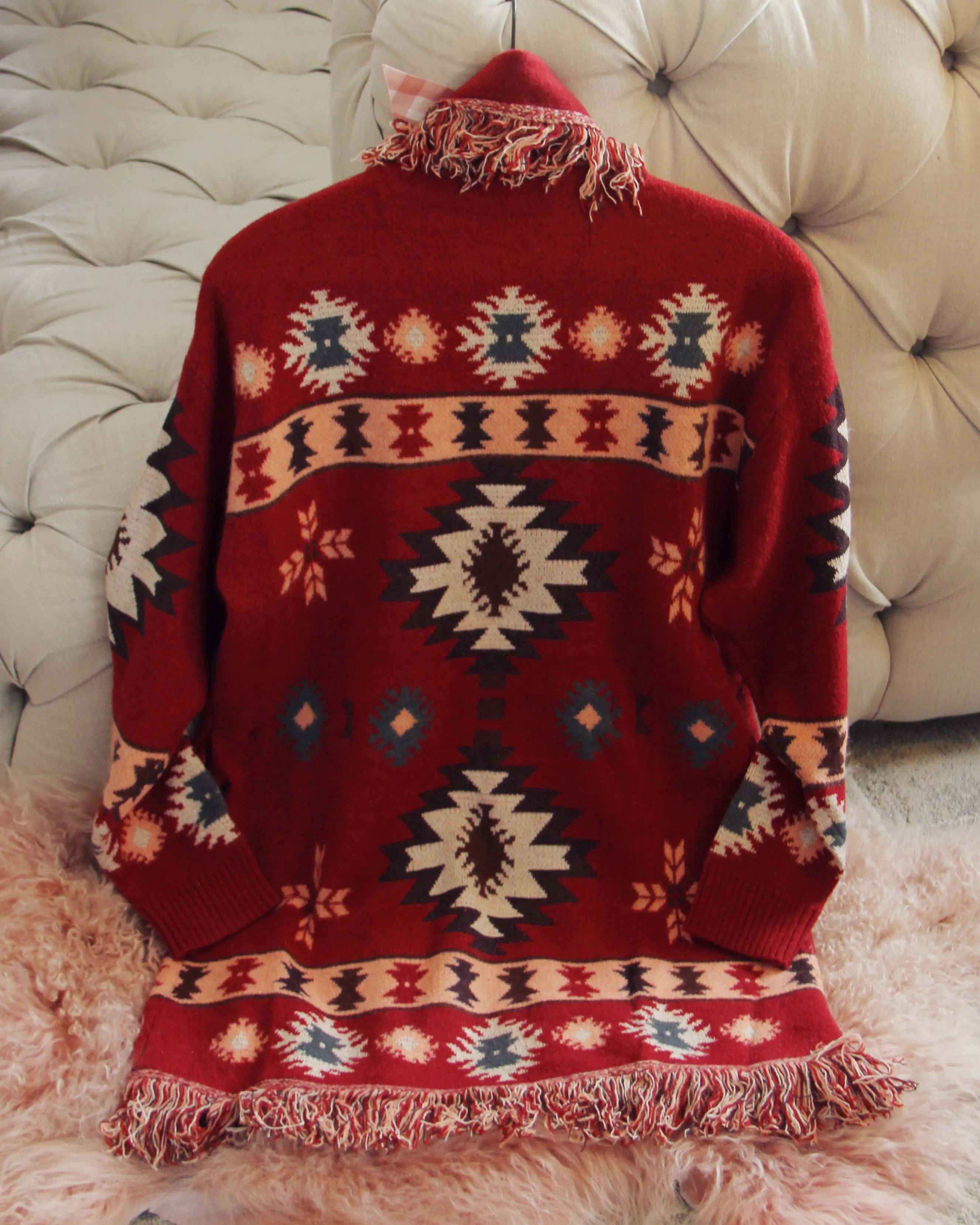 Velvet Moon Blanket Sweater in Desert Rock
