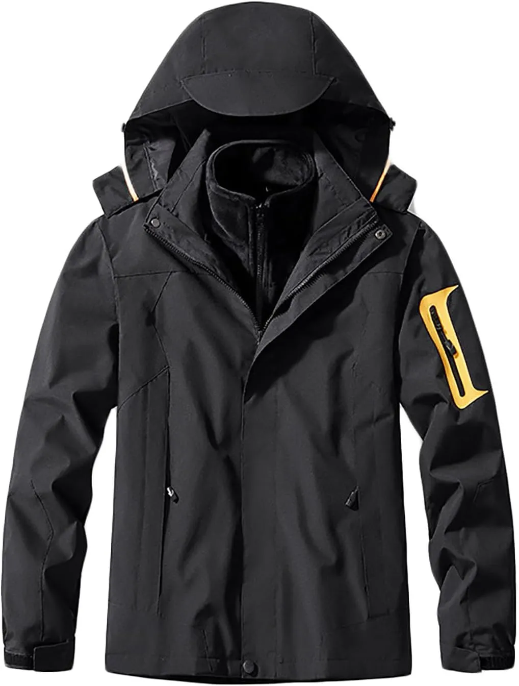 Winter Coats for Women 3 in 1 Snow Ski Jacket Detachable Fleece Warm Hooded Jackets Waterproof Windproof Windbreaker