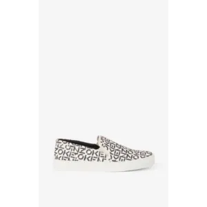 Women K-Skate Slip-On Monogram - Pearl Grey