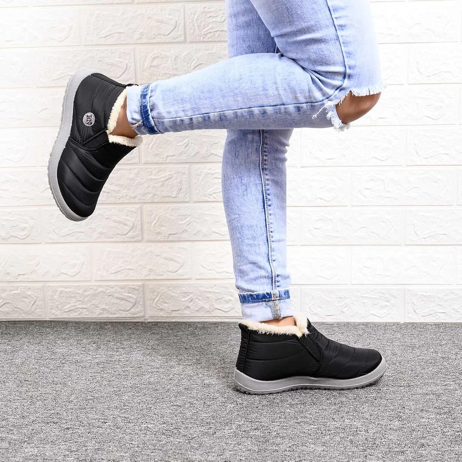 Women Snow Boots Waterproof Tall Women Snow Boots Size 8 Womens Winter Boots Size 9 Wide Boots for Snow and Ice Botas De Nieves Calidad Para Mujer Impermeables