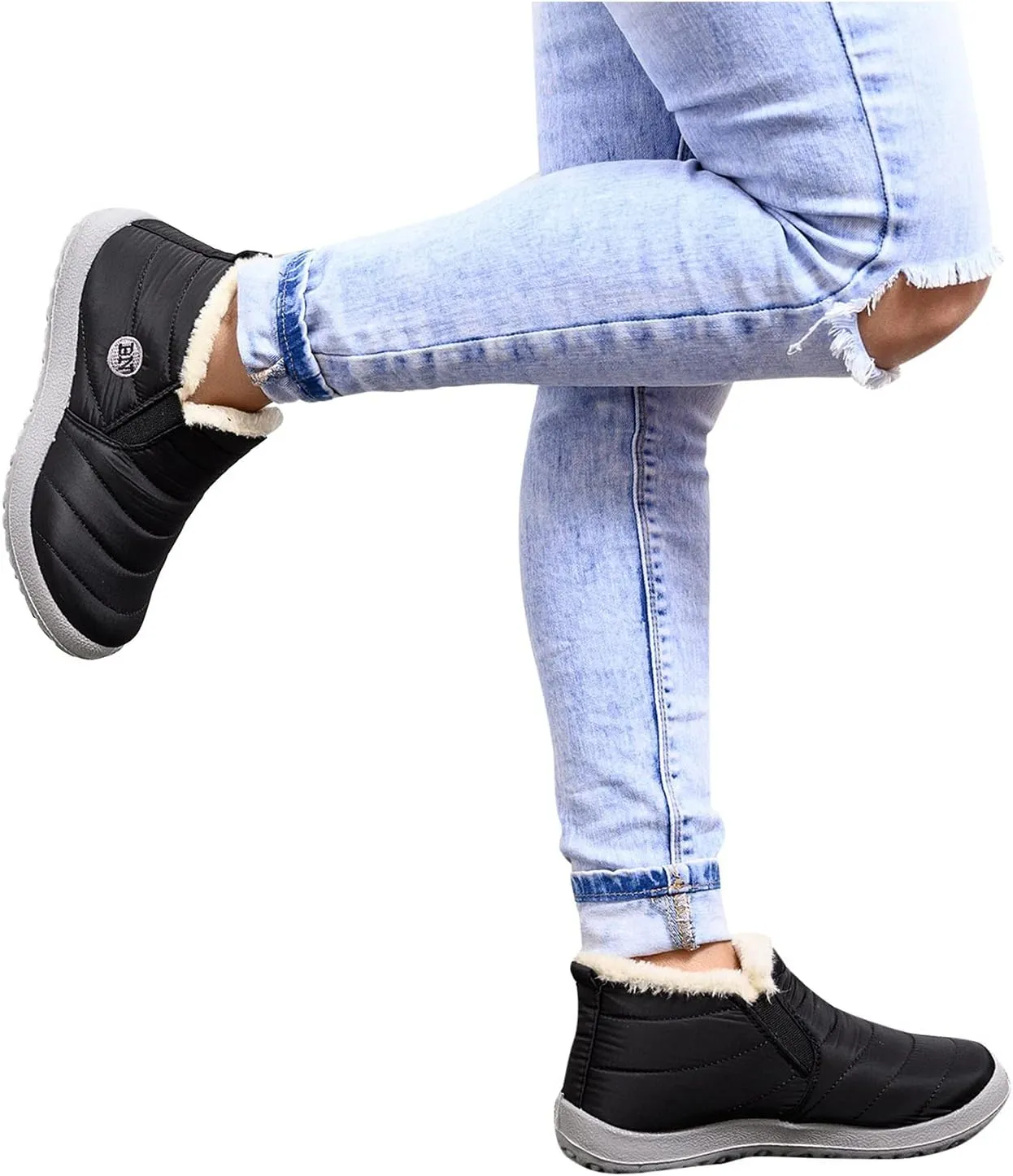 Women Snow Boots Waterproof Tall Women Snow Boots Size 8 Womens Winter Boots Size 9 Wide Boots for Snow and Ice Botas De Nieves Calidad Para Mujer Impermeables