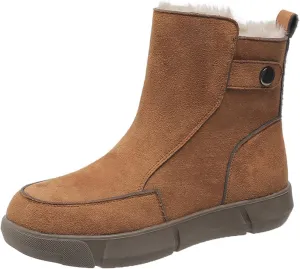 Womens Snow Boots Waterproof Warm Fur Lined Winter Hiking Boot Womens Boots Winter Ankle Winter Boots Womens Snow Boots Waterproof Calf Botas De Nieve Para Mujer Sin Cordones