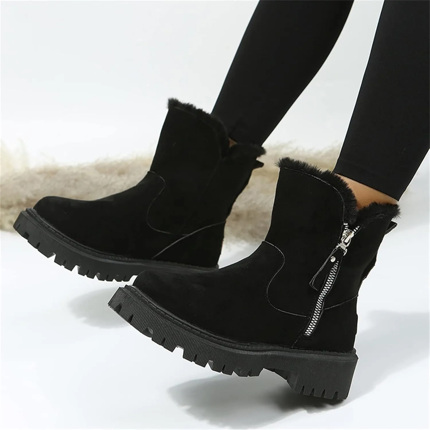Womens Snow Boots Waterproof Wide Cute Snow Boots Womens and Waterproof Womens Snow Shoes Waterproof Insulated Women's Insulated Winter Boots Size 7.5 Botas De Nieve De Invierno Para Mujer