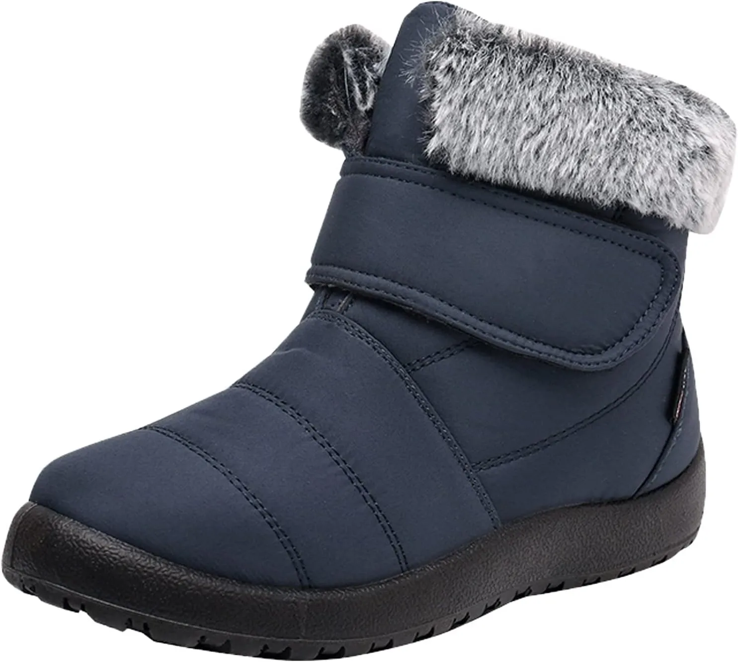 Women's Snow Boots Waterproof Zipper Women Snow Boots Slip on Womens Winter Boots Size 10.5 Wide Snow Boots for Snowshoeing Botas De Invierno Para Mujer Pie Ancho