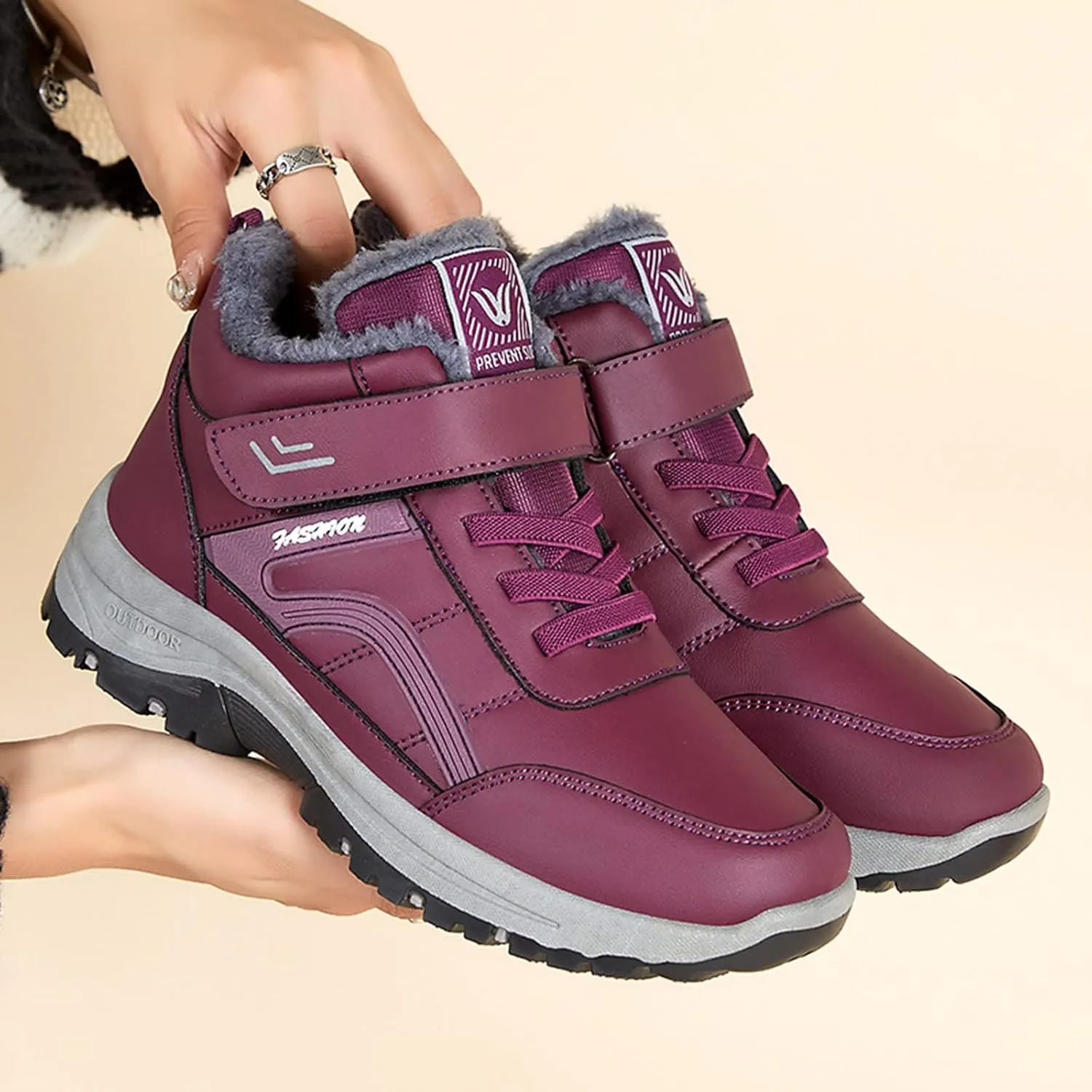 Women's Walking Snow Boots Waterproof Insulated Womens Winter Snow Boots Wide Women Winter Snow Boots Platform Womens Waterproof Boots Ankle Botas Impermeables Para Mujer