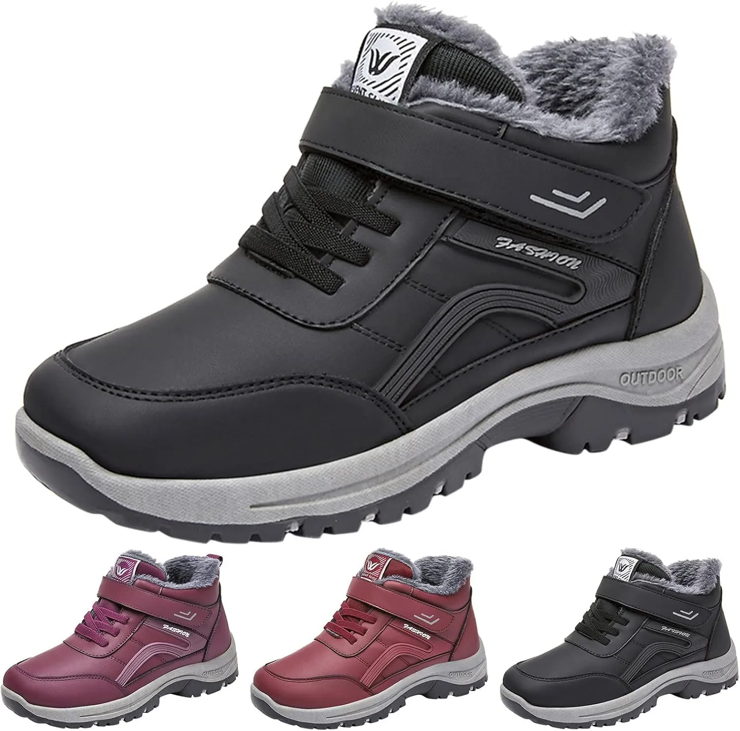 Women's Walking Snow Boots Waterproof Insulated Womens Winter Snow Boots Wide Women Winter Snow Boots Platform Womens Waterproof Boots Ankle Botas Impermeables Para Mujer