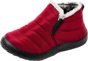 Womens Winter Snow Boots Slip ons Size 12 Wide Snow Boots for Women Womens Winter Boots 8.5 Wide Winter Boots for Women Waterproof Botas De Invierno Impermeables De Mujer