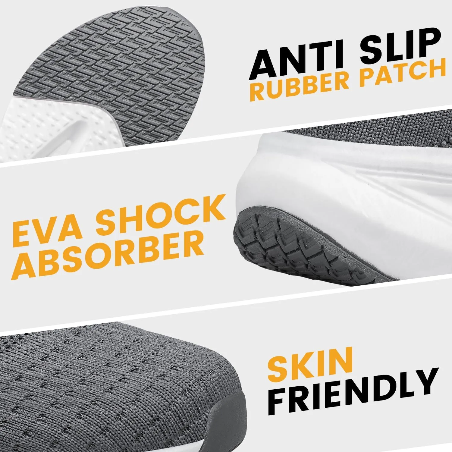 YHOON Womens Slip on Walking Shoes Comfort Sock Shoes Non Slip Mesh Casual Running Sneakers