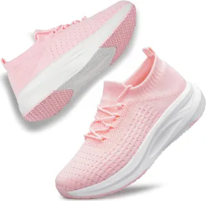 YHOON Womens Slip on Walking Shoes Comfort Sock Shoes Non Slip Mesh Casual Running Sneakers